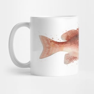 Red Snapper Watercolor Art for the Fishing Lovers and Anglers / Gifts for Fisherman Mug